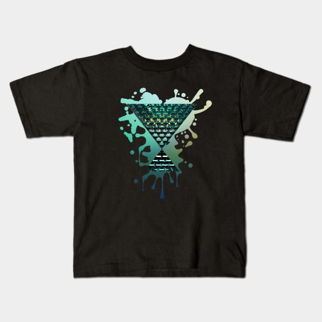 Abstract Green Crystal Palace Kids T-Shirt by Leo Stride